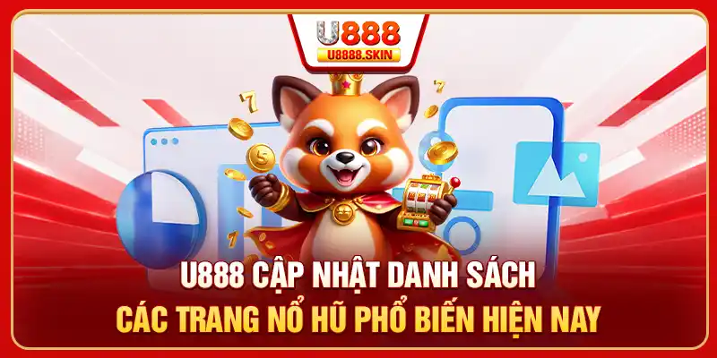 U888 cập nhật danh sách các trang nổ hũ phổ biến hiện nay